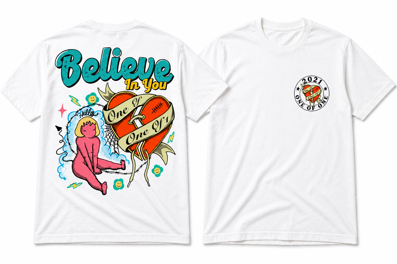 Believe In You front-and-back tee
