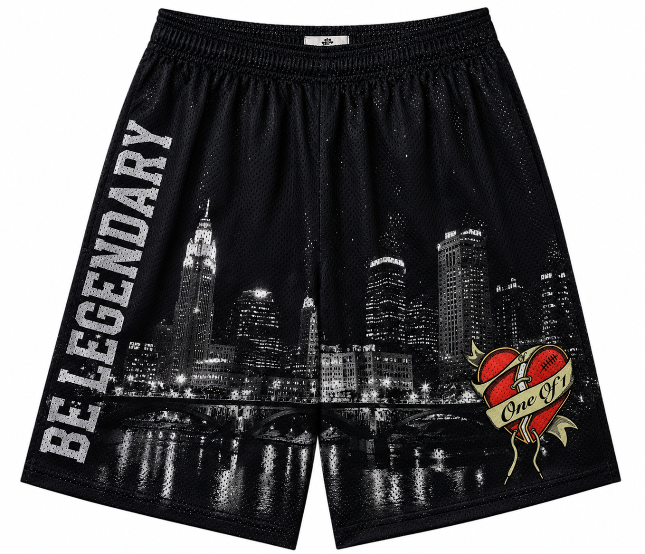 Columbus skyline mesh shorts