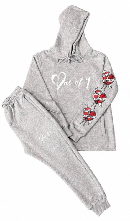 One Of 1 stitched tracksuit set